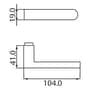Fechadura 880 Residence Externa St1-55 Ros325 40mm Inox Polido La Fonte