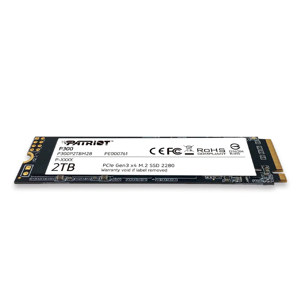 SSD Patriot P300, 2tb, M.2 Nvme 1.3, Leituras: 2100mb/s E Gravações: 1650mb/s - P300p2tbm28 - view 4