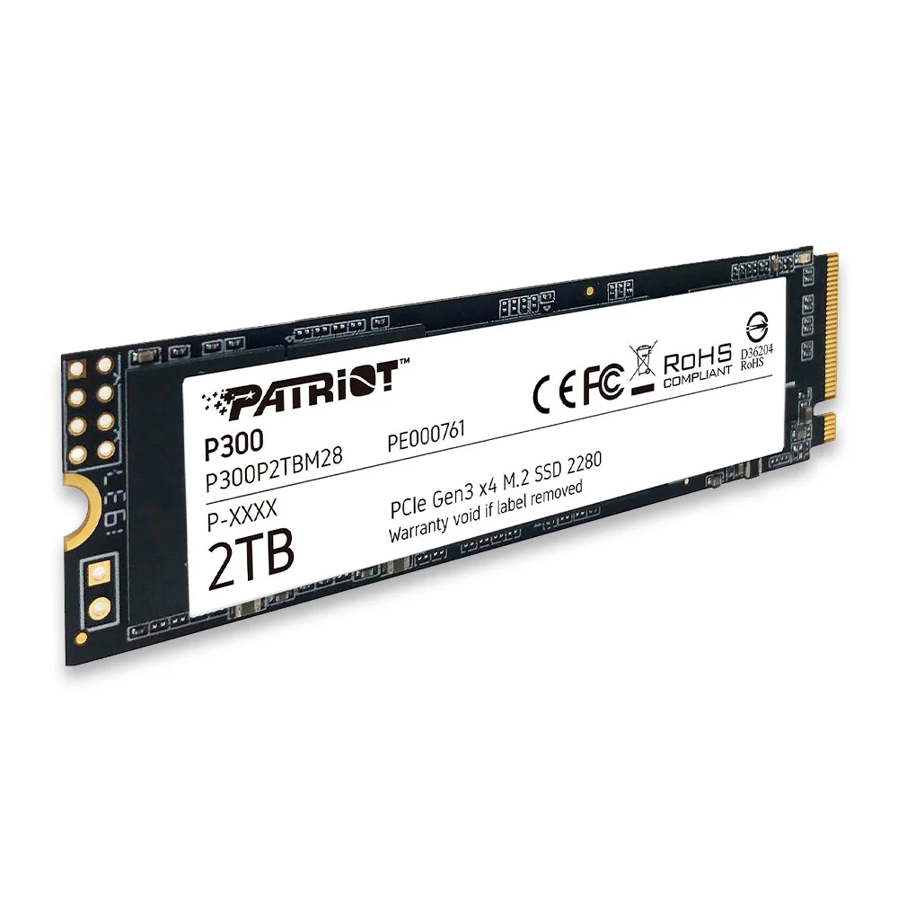 SSD Patriot P300, 2tb, M.2 Nvme 1.3, Leituras: 2100mb/s E Gravações: 1650mb/s - P300p2tbm28 - view 6