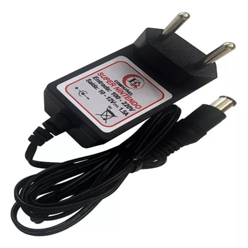 Fonte Para Super Nintendo Snes Bivolt 110/220 Automática Fonte Para Super Nintendo Snes Bivolt 110/220 Automática