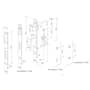 Fechadura Mobile Interna 55mm Cromado E Madeira M0979l R0096 Iz1851 Ta Imab