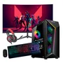 Computador PC Gamer I9 11ª Geração 32gb Ram Nvme 1TB RTX 3060 Monitor 24" 165hz Curvo Com Áudio - Preto