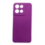 Capa Capinha Compatível Com Motorola Moto G15 Tela 6.7 Silicone Aveludada Premium Cor:roxo