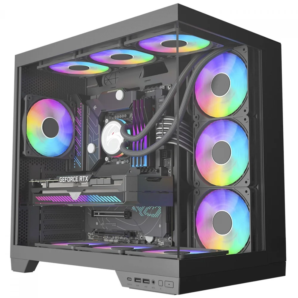 PC Gamer Aquário ASUS TUF B550 Amd Ryzen 7 5700x, RTX 5060, 64gb Ram, SSD Nvme 2TB, Water Cooler - Balão.info