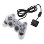 Controle Compatível Com Ps2 Doubleshock 2 Transparente A052 Cor:branco