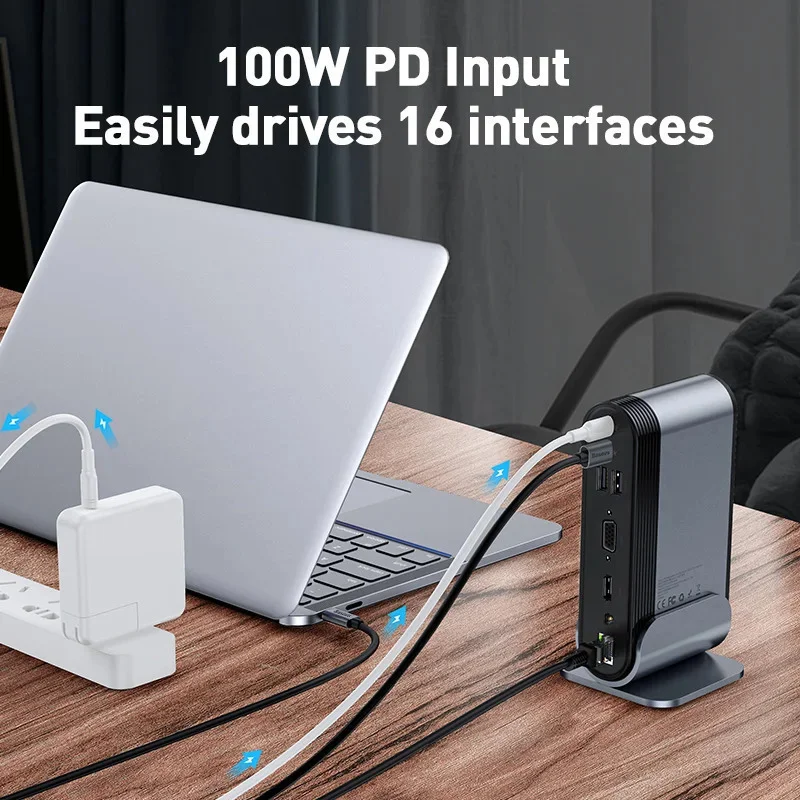Hub Usb-c Baseus 16 Em 1 Dockstation em Campinas - foto 2
