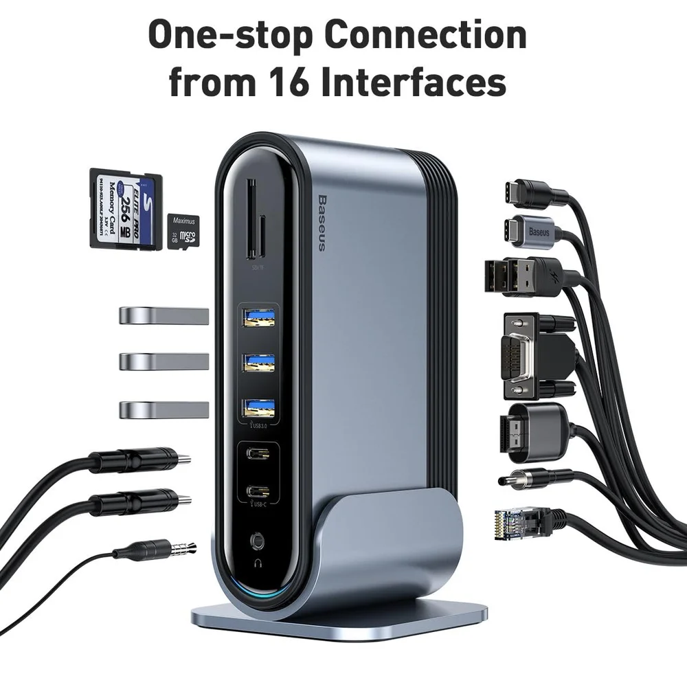 Hub Usb-c Baseus 16 Em 1 Dockstation em Campinas - foto 4