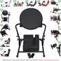 Kit Capas Protetoras Qualicapas Compatíveis C/ Volante E Base T300rs Gt + Capa P/ Pedal T3pa Gt Simulador Thrustmaster