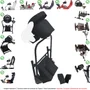 Kit Capas Protetoras Qualicapas Compatíveis C/ Volante E Base T300rs Gt + Capa P/ Pedal T3pa Gt Simulador Thrustmaster