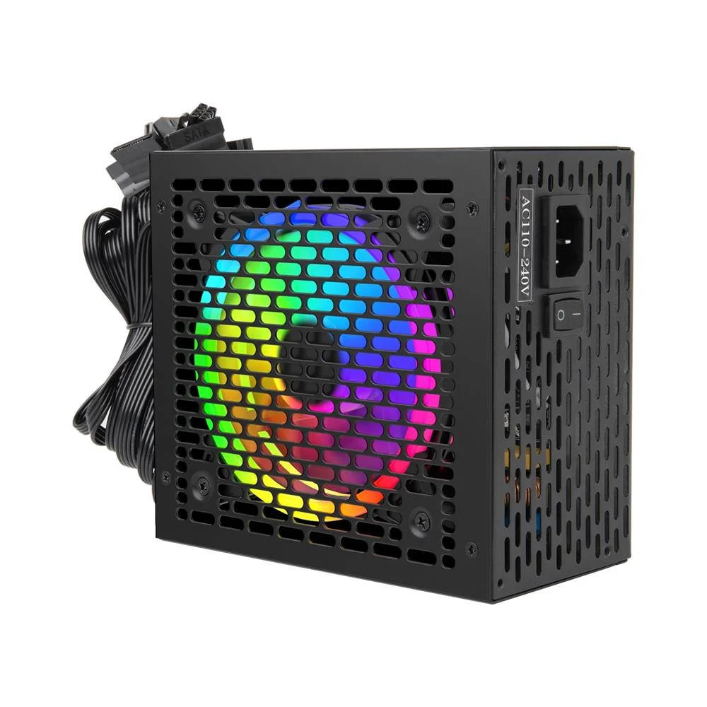 Fonte New Hero Tesla, RGB, 650w, 80 Plus Bronze, Pfc Ativo, Preto Fonte New Hero Tesla, RGB, 650w, 80 Plus Bronze, Pfc Ativo, Preto