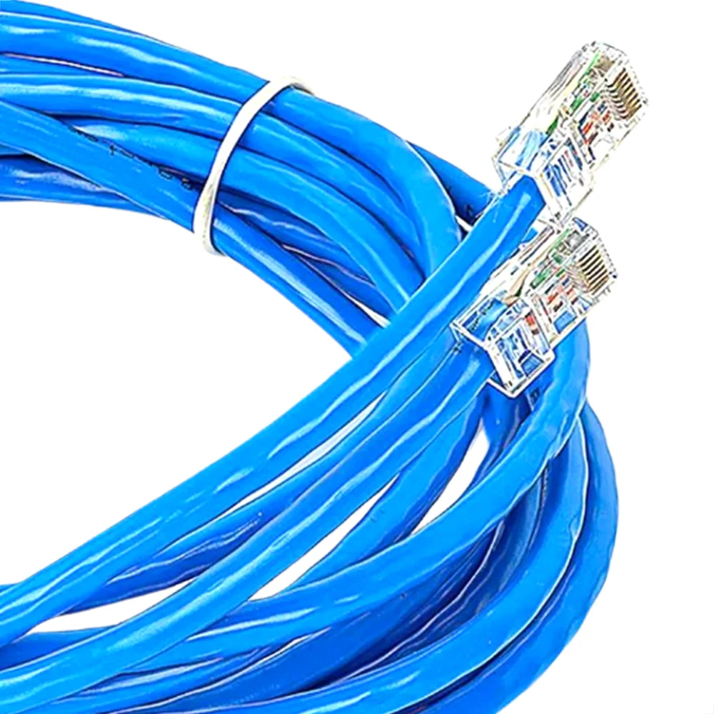 Cabo De Rede Cat5e Montado Azul - 50 Metros