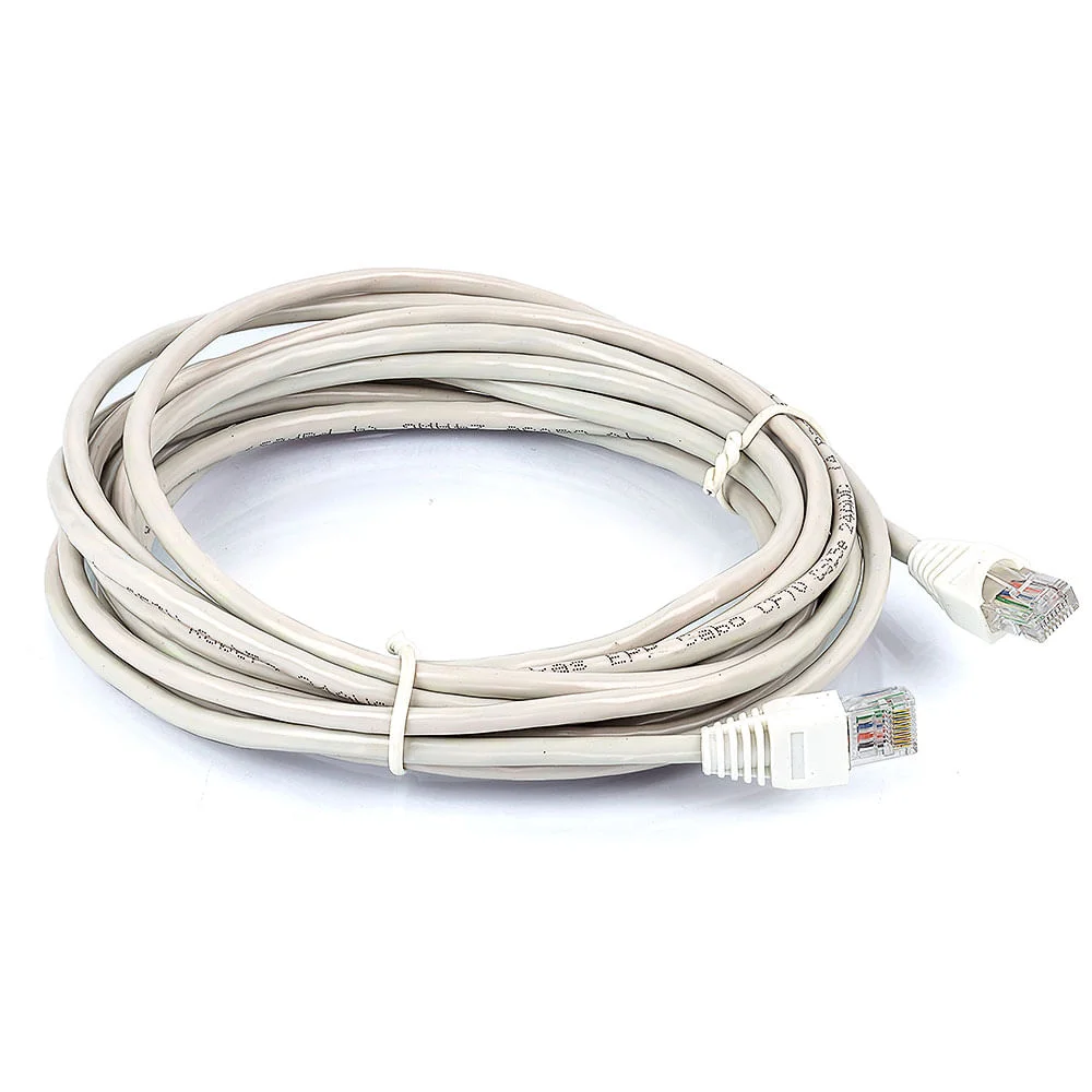 Cabo De Rede Patch Cord Cat5e Montado Branco - 2 Metros