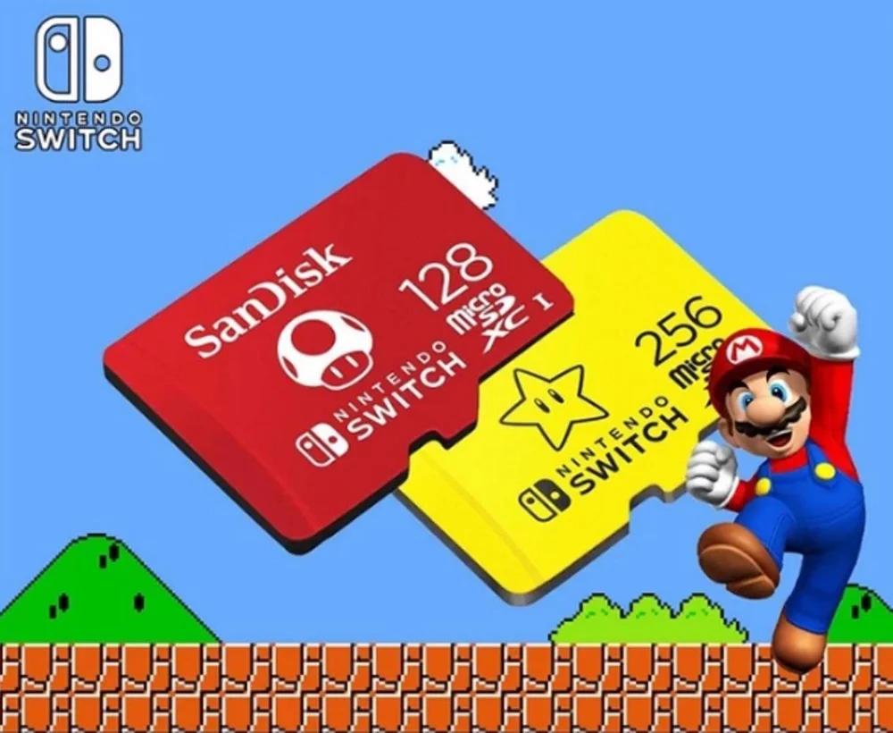 Nintendo Switch NintendoSwitch+MicroSD256GB SanDisk Cartão de memória MicroSD Nintendo Switch Micro SDXC de