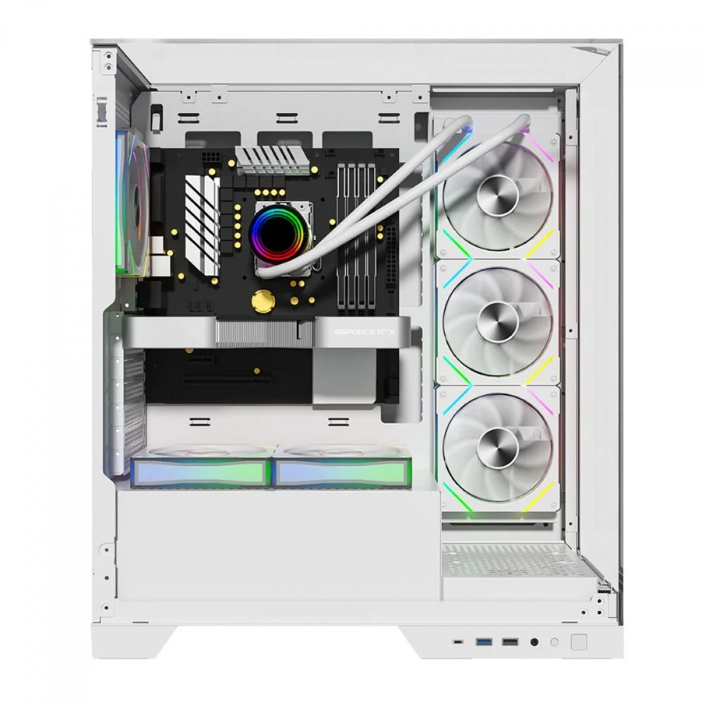 Gabinete Gamer Mid Tower Sem Fan Sem Fonte Liketec Empire Snow Lc-at-empire-2092 Gabinete Gamer Mid Tower Sem Fan Sem Fonte Liketec Empire Snow Lc-at-empire-2092
