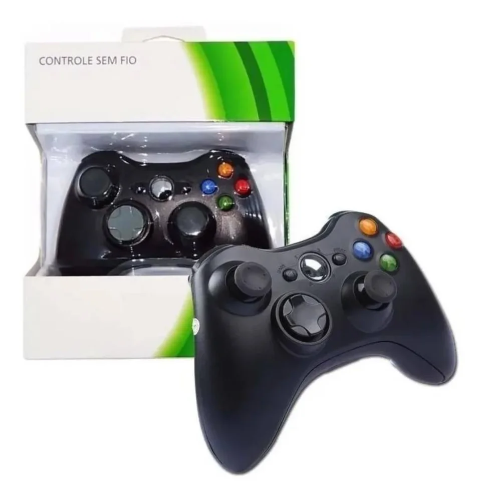 Controle XBOX 360 Sem Fio Wireless Joystick Controle XBOX 360 Sem Fio Wireless Joystick