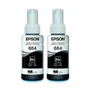 Kit Tinta Epson Original T664 664 2 Pretos L395 L380 L375 L220 L455 - Refil