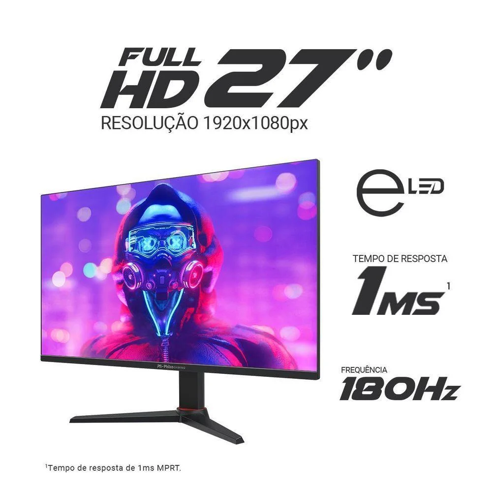 Monitor Gamer Philco 27 180hz Full Hd Tela Plana Bivolt Monitor Gamer Philco 27 180hz Full Hd Tela Plana Bivolt