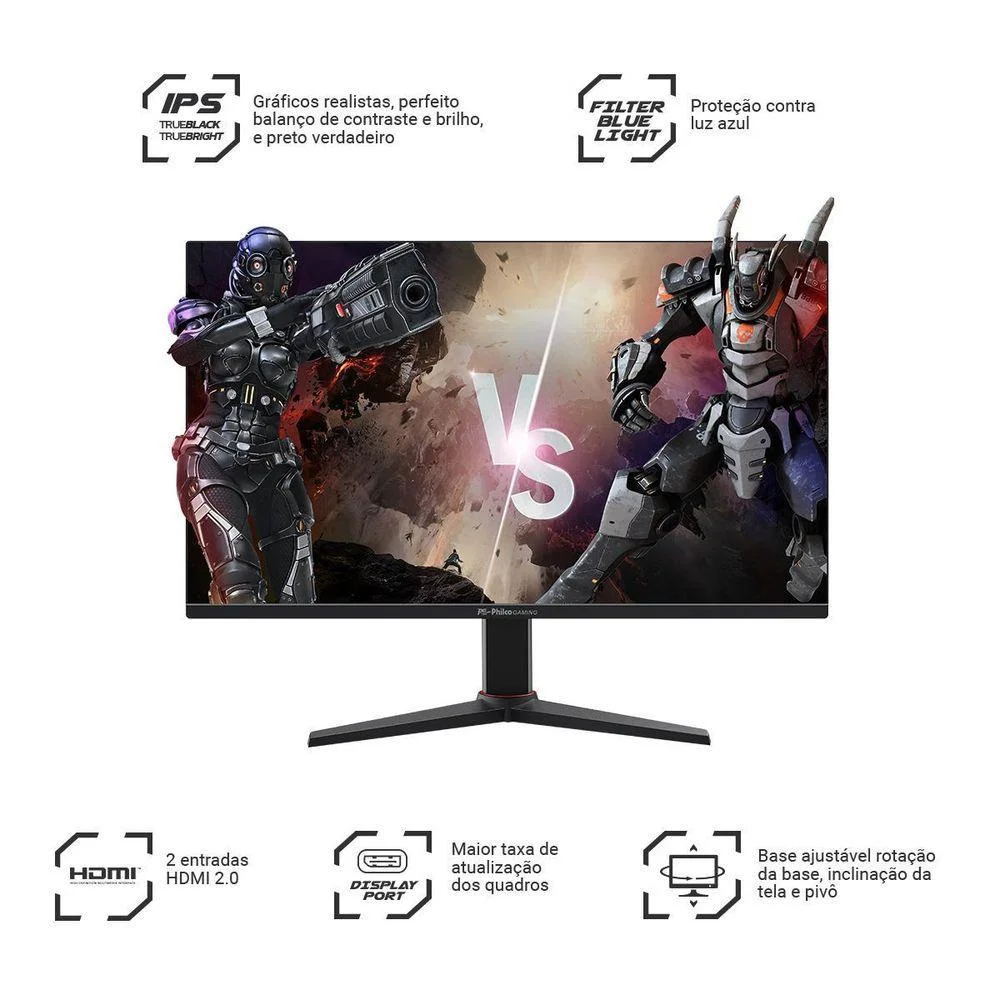 Monitor Gamer Philco 27 180hz Full Hd Tela Plana Bivolt Monitor Gamer Philco 27 180hz Full Hd Tela Plana Bivolt