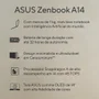 Notebook Asus Zenbook A14 Ux3407qa, Snapdragon X1 26 100, 32GB RAM, SSD 1TB, Tela 14" OLED Fhd, WINDOWS 11 Home, Bege - Qd391w