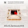 Notebook Asus Zenbook A14 Ux3407qa, Snapdragon X1 26 100, 32GB RAM, SSD 1TB, Tela 14" OLED Fhd, WINDOWS 11 Home, Bege - Qd391w