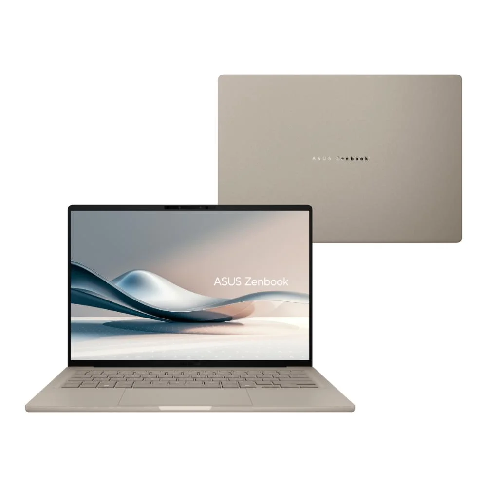 Notebook Asus Zenbook A14 Ux3407qa, Snapdragon X1 26 100, 32GB RAM, SSD 1TB, Tela 14" OLED Fhd, WINDOWS 11 Home, Bege - Qd391w