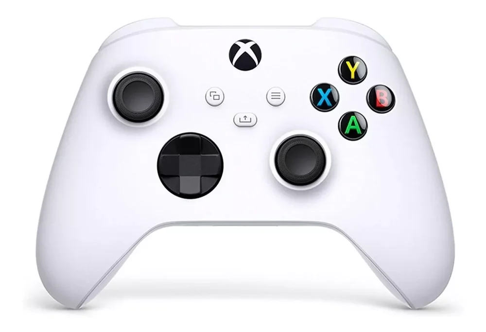 Controle Sem Fio Microsoft XBOX One – Robot White , Compatível Com Series X|s E PC. Controle Sem Fio Microsoft XBOX One – Robot White , Compatível Com Series X|s E PC.