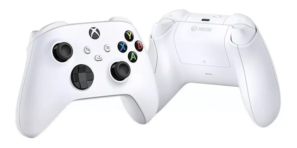 Controle Sem Fio Microsoft XBOX One – Robot White , Compatível Com Series X|s E PC. Controle Sem Fio Microsoft XBOX One – Robot White , Compatível Com Series X|s E PC.