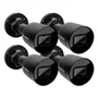 Kit 4 Câmeras Intelbras Vip 1230 B G4 Black Bullet Full Hd Poe Via Rede Ip Ip67 E Visão Noturna 30m