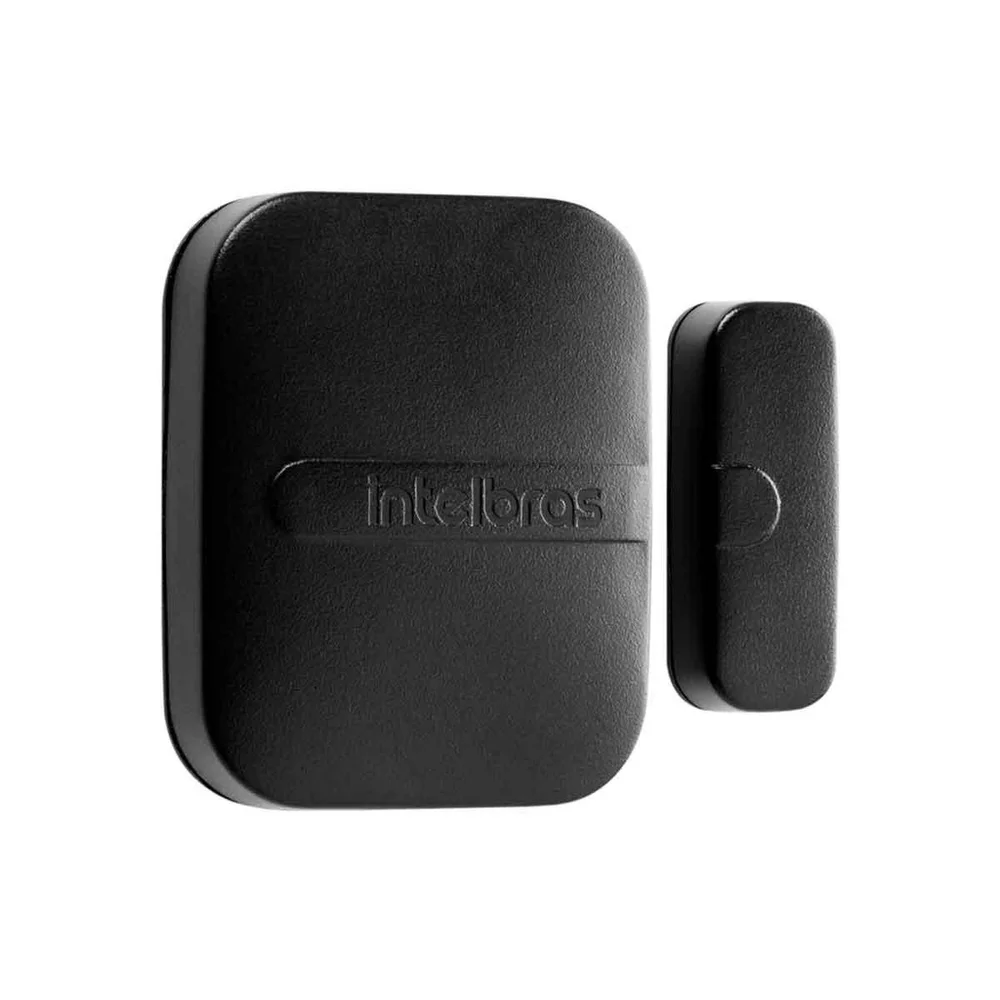 Kit 04 Sensores Magnético De Abertura De Porta E Janela Xas Smart Black Intelbras Sem Fio