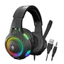 Fone de Ouvido com Fio Headset Gamer Usb Evolut Rgb Led Eg-307