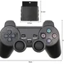 Controle sem Fio com Adaptador Compativel Playstation 2 Cor Preto
