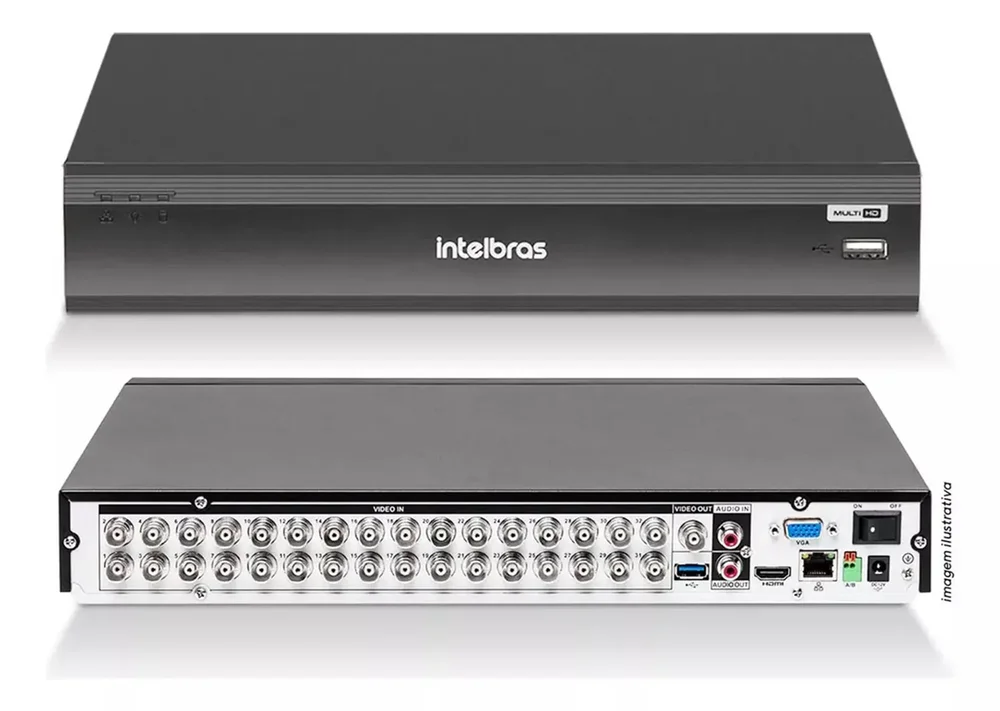 Gravador Dvr Imhdx 3132 5mp Lite Inteligência Artificial Intelbras Hd 2TB