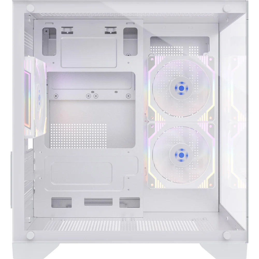 Gabinete Gamer Fortrek Clarity Branco – Design Aquário Com Lateral De Vidro Temperado Gabinete Gamer Fortrek Clarity Branco – Design Aquário Com Lateral De Vidro Temperado