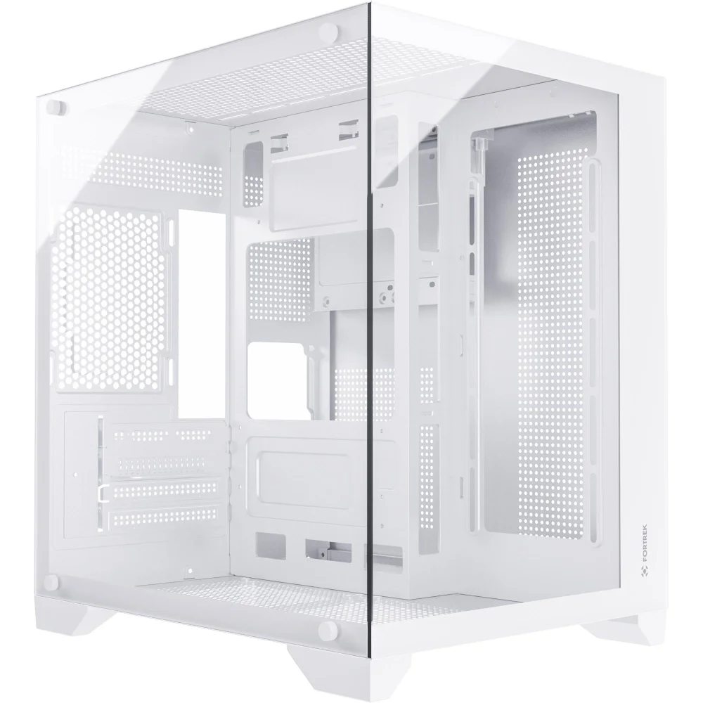 Gabinete Gamer Fortrek Clarity Branco – Design Aquário Com Lateral De Vidro Temperado Gabinete Gamer Fortrek Clarity Branco – Design Aquário Com Lateral De Vidro Temperado