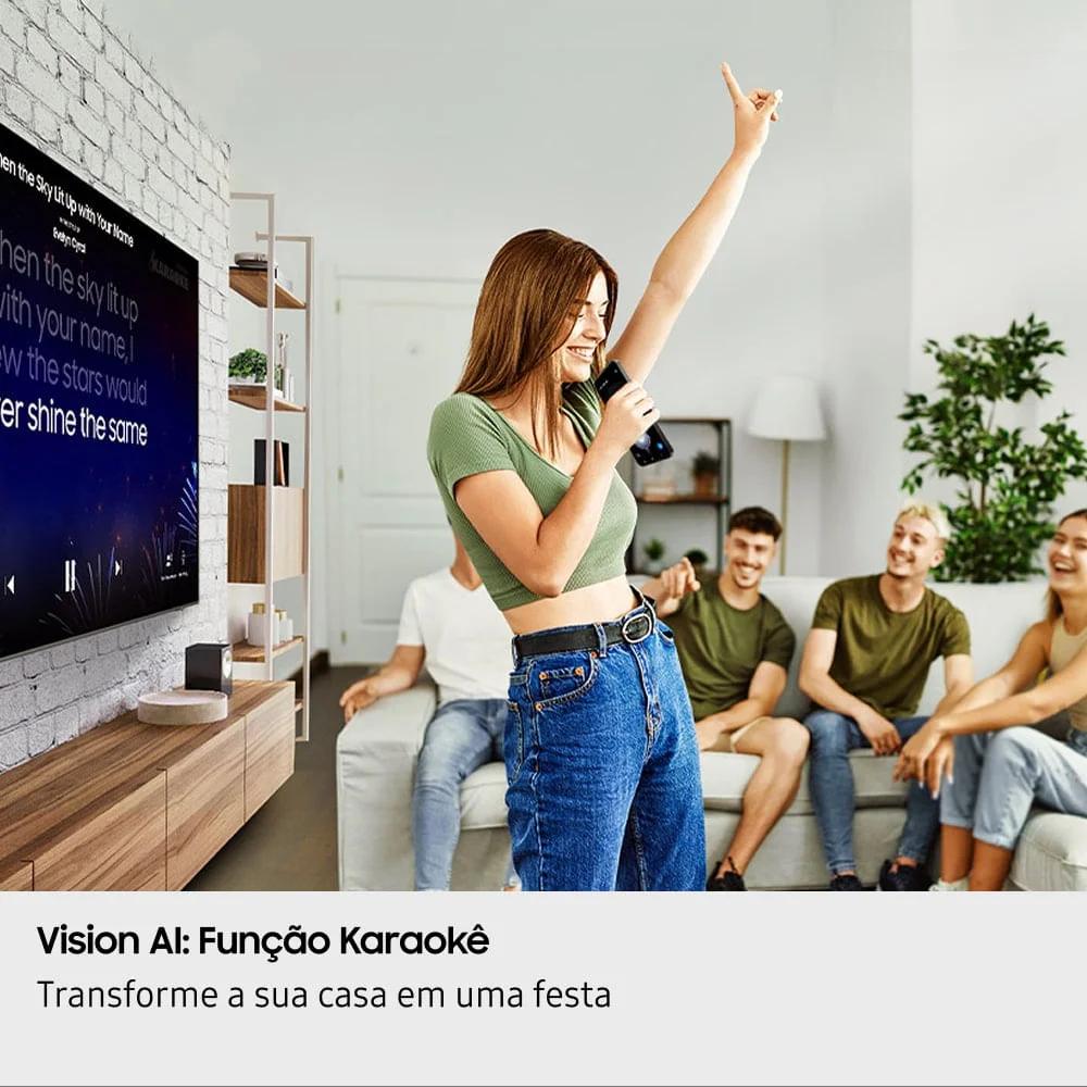 Samsung Vision AI TV 55" QLED Ultra 4K QEF1 2025, Pontos Quânticos, Processador com AI, Art Store, Alexa Samsung Vision AI TV 55" QLED Ultra 4K QEF1 2025, Pontos Quânticos, Processador com AI, Art Store, Alexa