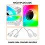 Cooler Fan Reverse Ty1 Led Infinito, Pwm 4 Pinos, ARGB 5v 3 Pinos, 120mm, Branco, Coolmoon CM-TY1-W-R