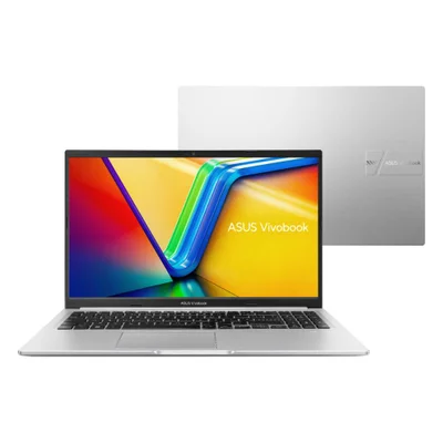 Notebook Asus Vivobook 15 M1502ya Amd Ryzen 7 5825u 16gb Ram 512gb SSD WINDOWS 11 Home Tela 15.6" LED Fhd Silver - Nj655w