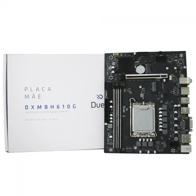 Placa Mãe Duex Dxmbh610g, Chipset H610, Intel LGA 1700, Matx, Ddr4