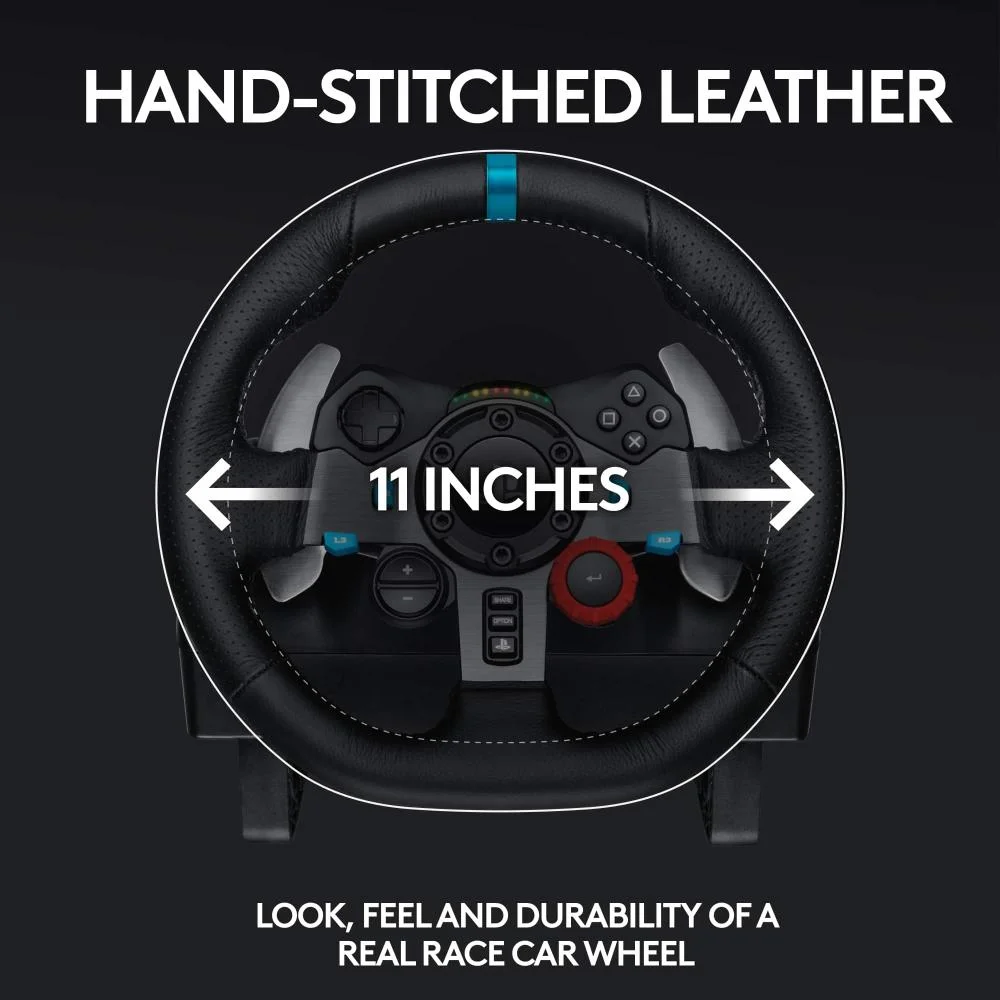 Logitech - Volante E Pedais De Corrida Driving Force G29 Para Ps5, Ps4, PC, Mac - Preto-941-000110 Logitech - Volante E Pedais De Corrida Driving Force G29 Para Ps5, Ps4, PC, Mac - Preto-941-000110