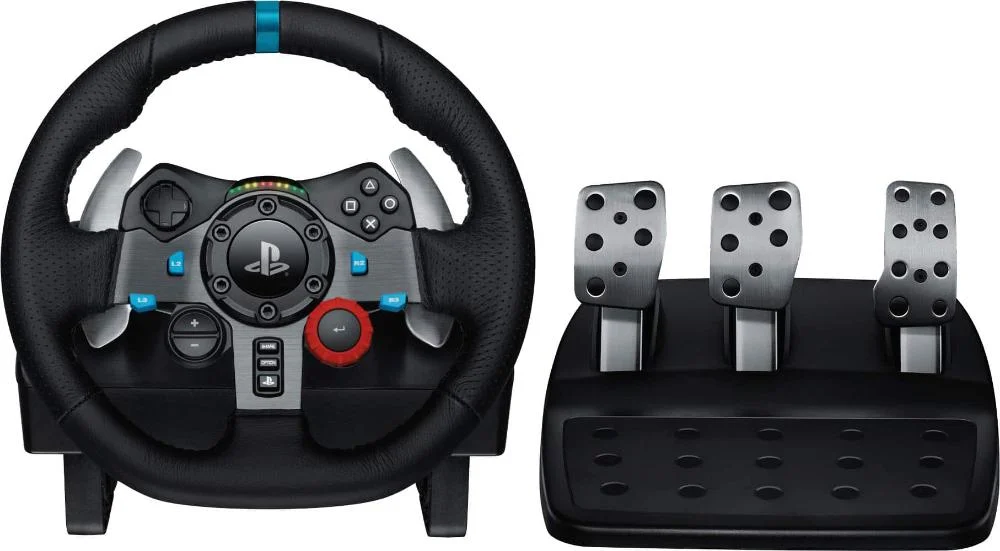 Logitech - Volante E Pedais De Corrida Driving Force G29 Para Ps5, Ps4, PC, Mac - Preto-941-000110 Logitech - Volante E Pedais De Corrida Driving Force G29 Para Ps5, Ps4, PC, Mac - Preto-941-000110