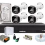 Kit Intelbras 4 Câmeras Full Color C/ Audio Dvr 4ch 1104c C/hd 500gb