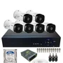 Kit 6 Câmeras Intelbras 1120b Hd  Dvr 08 Canais Com Hd 500gb Instalado