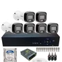 Kit 6 Câmeras De Segurança Intelbras Vhd 3220 B Full Color Com Áudio Dvr 8 Canais Incluso Hd De 500gb