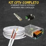 Kit 6 Câmeras De Segurança Intelbras Vhd 3220 B Full Color Com Áudio Dvr 8 Canais Incluso Hd De 500gb