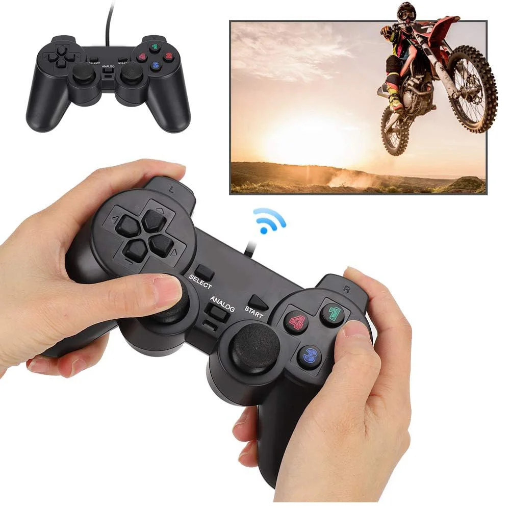Controles Joystick Usb Formato Playstation Para PC Com Fio, Compatível Com Win98/2000/xp/2003/vista/windows 7 Controles Joystick Usb Formato Playstation Para PC Com Fio, Compatível Com Win98/2000/xp/2003/vista/windows 7