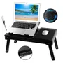 Mesa Suporte Dobrável Para Notebook Com Cooler 4 Portas Usb Lâmpada LED Mouse Pad Porta Objetos Com Ajuste De Altura Cor