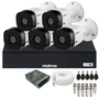 Kit 5 Câmeras Full Hd 1220b Intelbras Dvr Intelbras 08 Canais 1108-c Não Acompanha Hd.