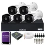 Kit 5 Câmeras Intelbras Hd 1120b Dvr Intelbras 08 Canais 1108-c C/hd 1TB Purple.