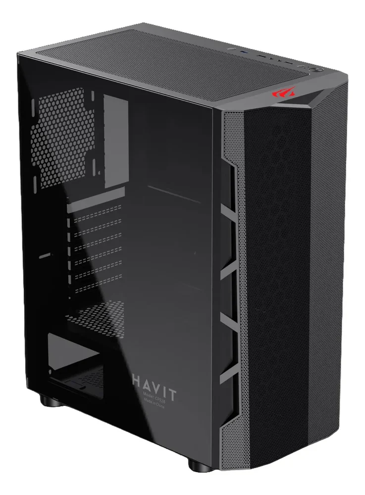 Gabinete Gamer Vidro Temperado Havit Cf928 Preto. Gabinete Gamer Vidro Temperado Havit Cf928 Preto.