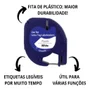 3x Fita Plástica 91201 P/ Rotuladora Dymo Letratag Etiqueta Cor Branco